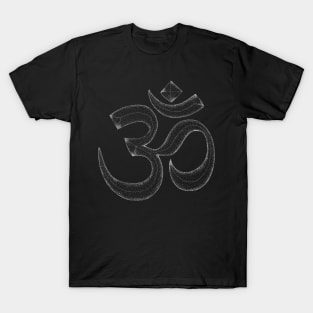 Hand drawn Ohm symbol using dotwork T-Shirt